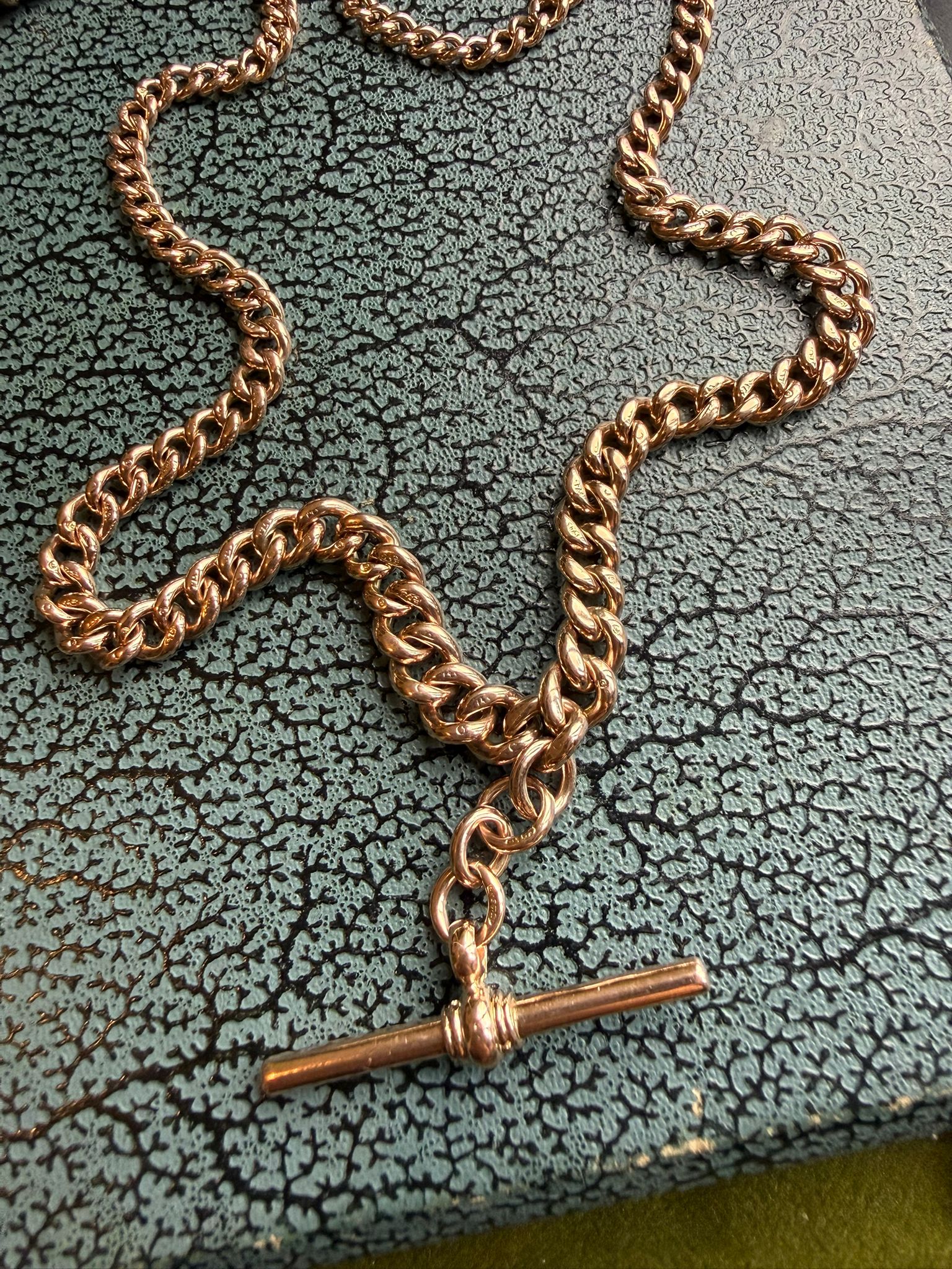 Excellent Antique 9ct Double Albert Chain - Image 2