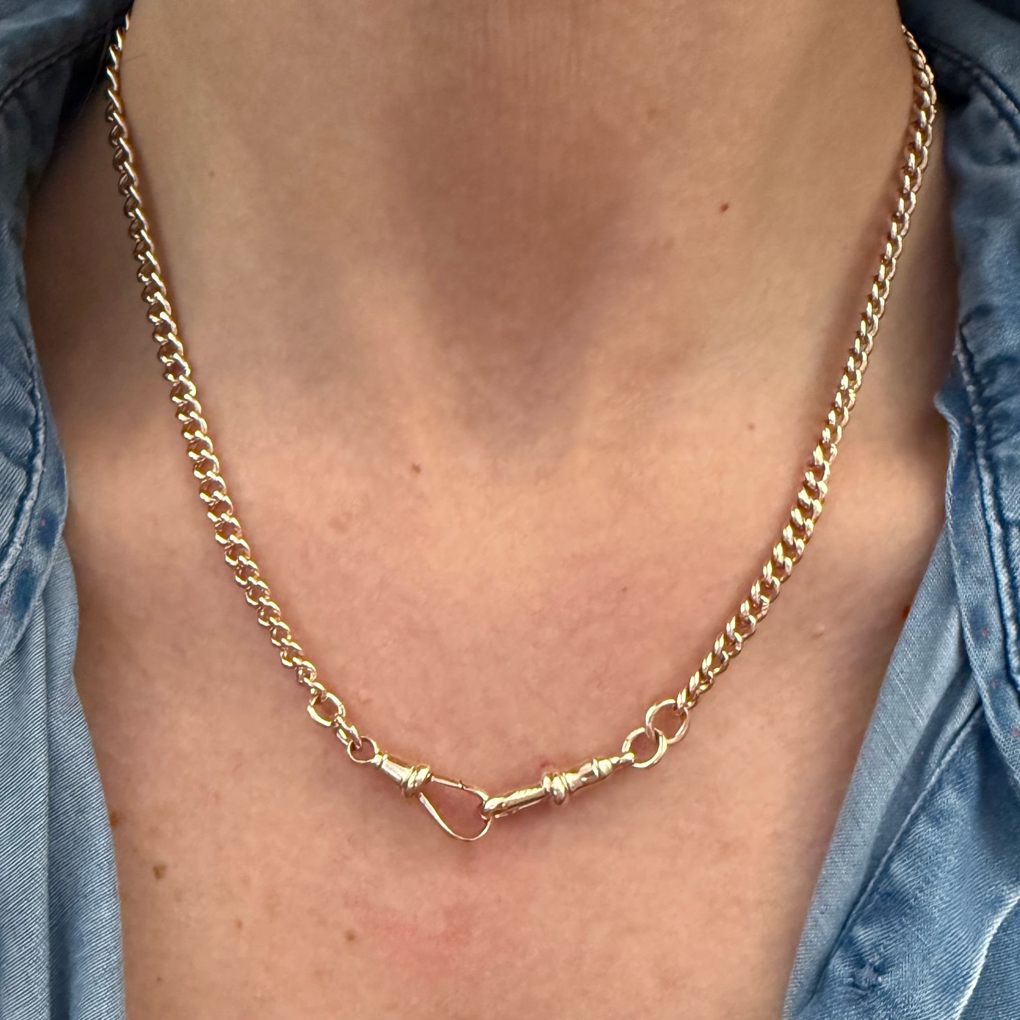 Excellent Antique 9ct Double Albert Chain - Image 7