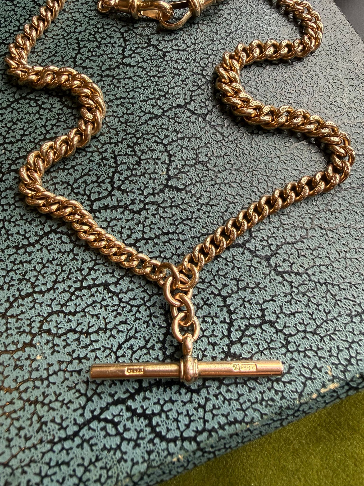 Epic Antique 9ct Double Albert Chain - Image 7