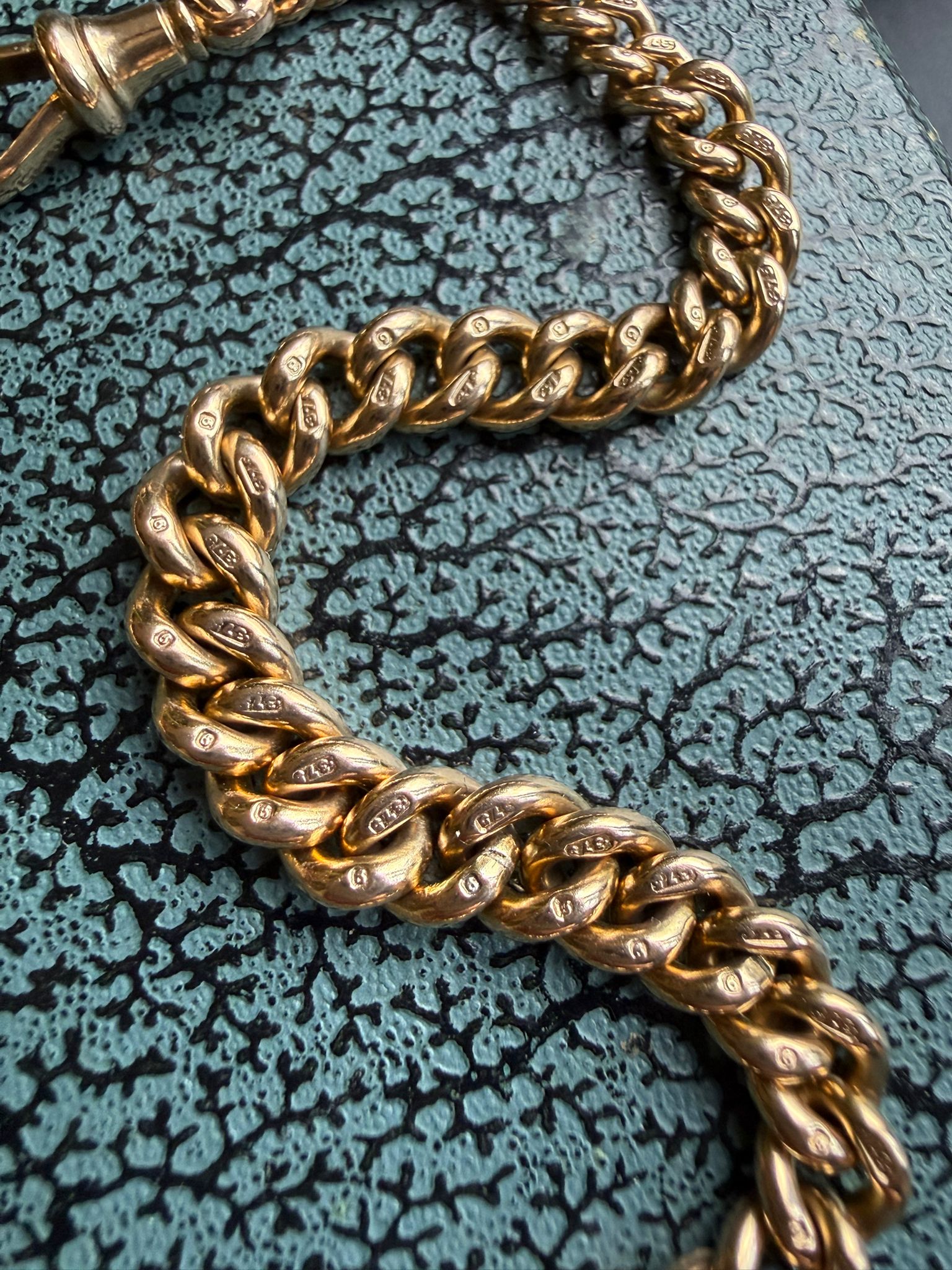 Epic Antique 9ct Double Albert Chain - Image 4