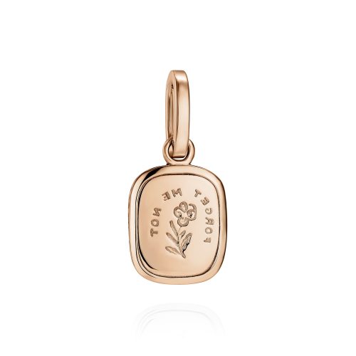 Forget Me Not Pendant - Made To Order Intaglio Ingot Charm