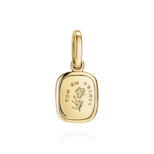 Forget Me Not Pendant - Made To Order Intaglio Ingot Charm