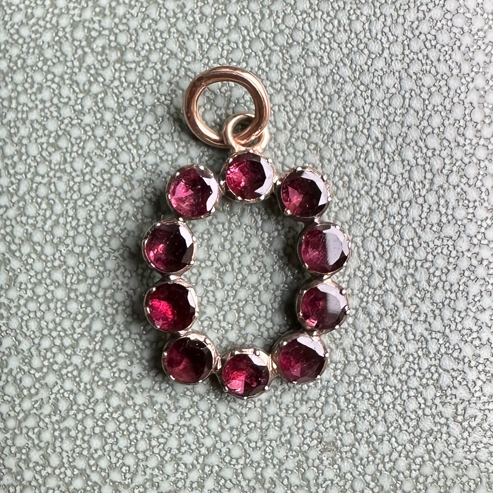Georgian 9ct Gold & Garnet Pendant