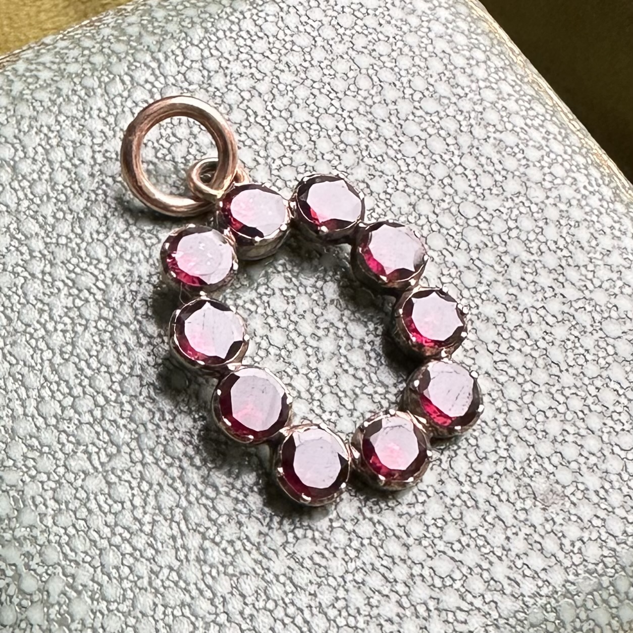 Georgian 9ct Gold & Garnet Pendant - Image 2