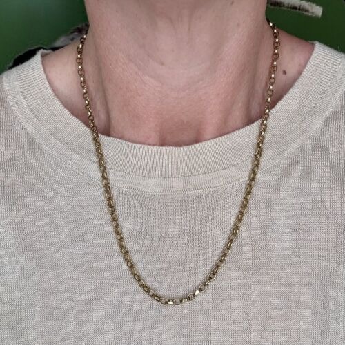 Fantastic 9ct Diamond Cut Biker Chain