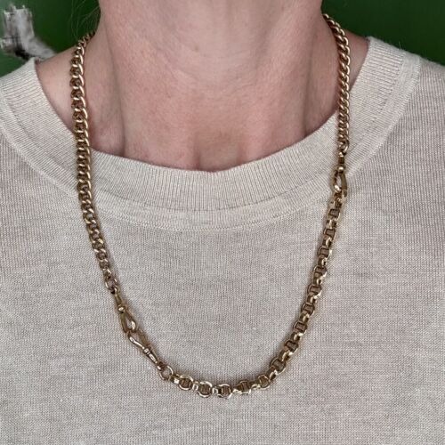 Victorian 9ct Gold Chunky Link Chain Extender