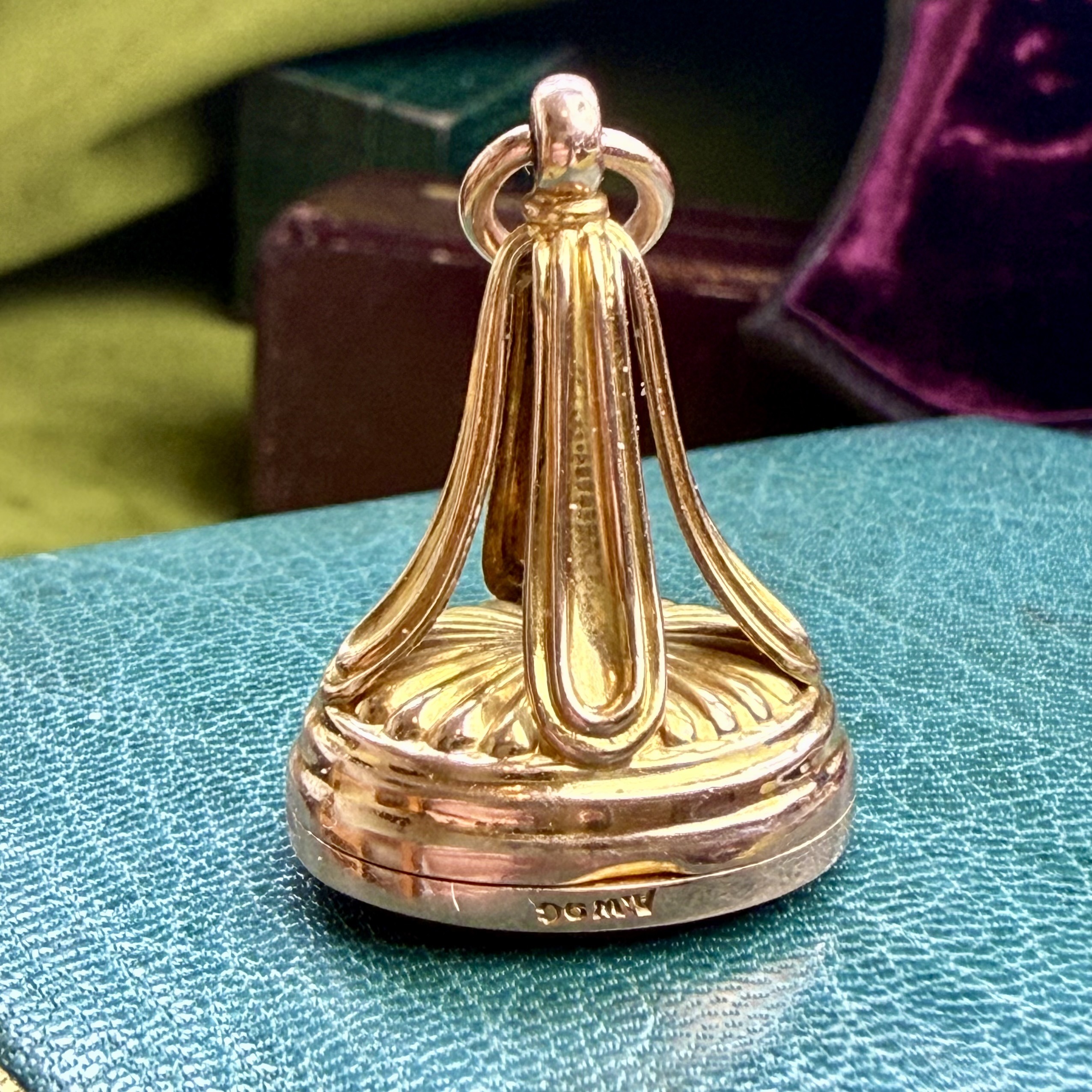 Antique 9ct Photo Locket Fob Pendant - Image 4
