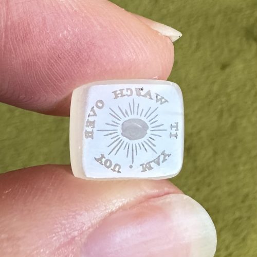 May It Watch Over You Intaglio