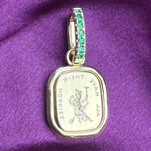 The Witch - 14ct & Emerald Bail