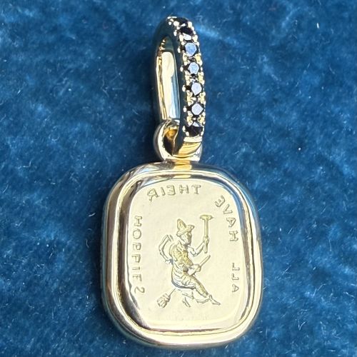 The Witch - 18ct & Black Diamond Bail