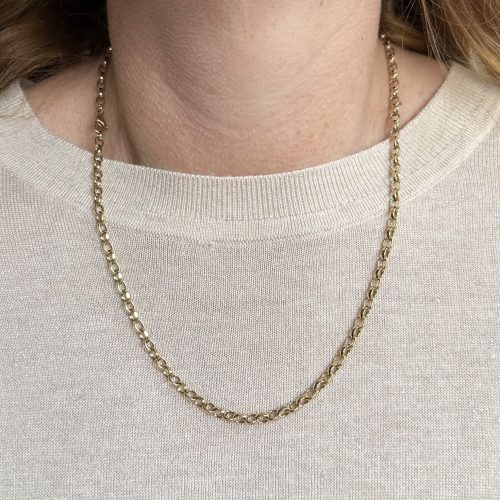 Fantastic 9ct Diamond Cut Biker Chain