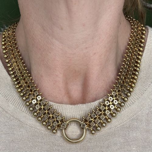 Statement Etruscan Revival 15ct Star Necklace