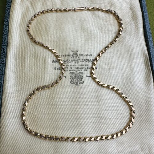 Classic Victorian 9ct Tulip Chain