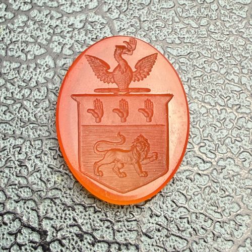 Phoenix & Hands Intaglio