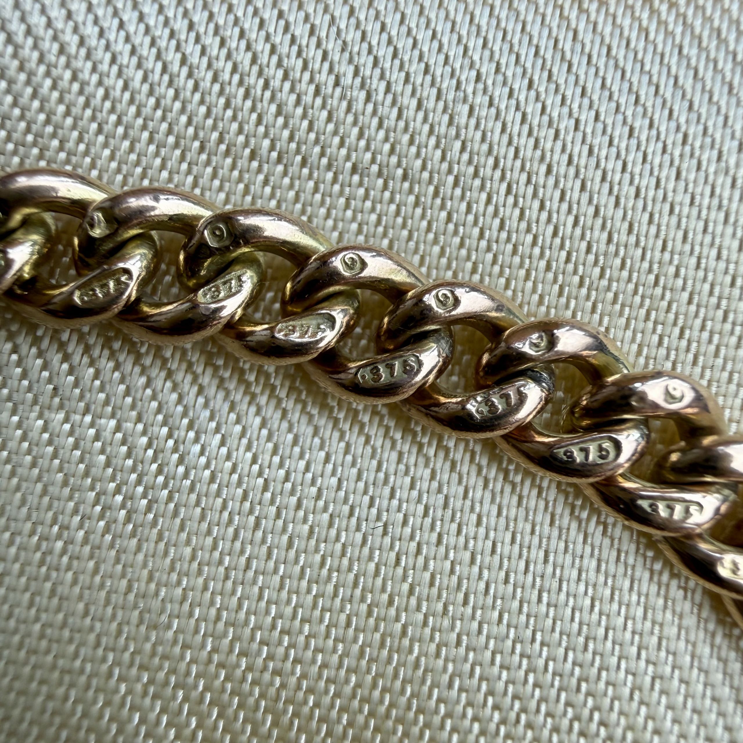 Epic Antique 9ct Double Albert Chain - Image 4