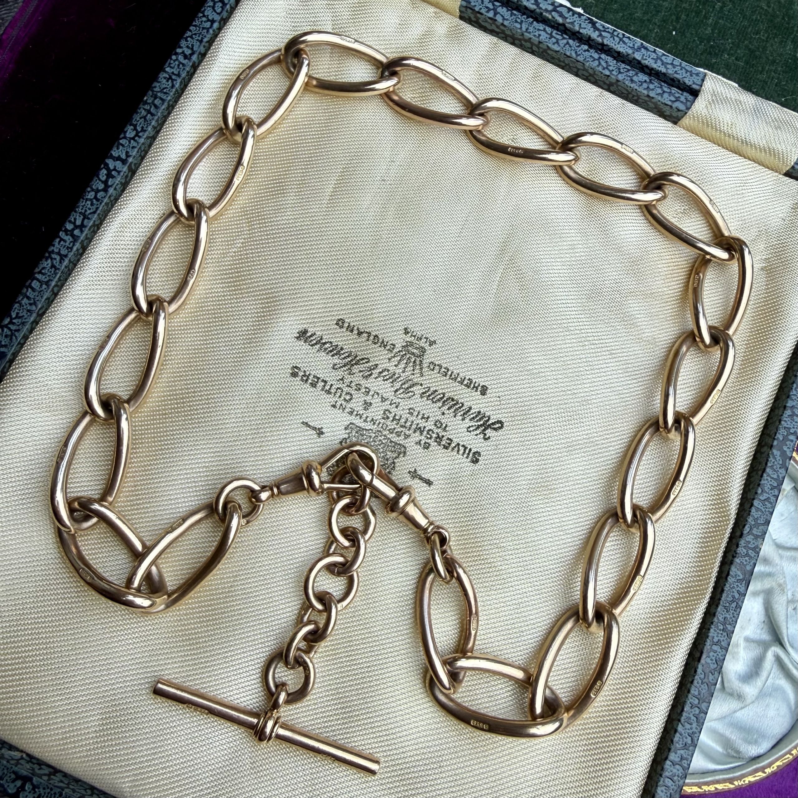 Megatron Antique 9ct Open Curb Chain - Image 3