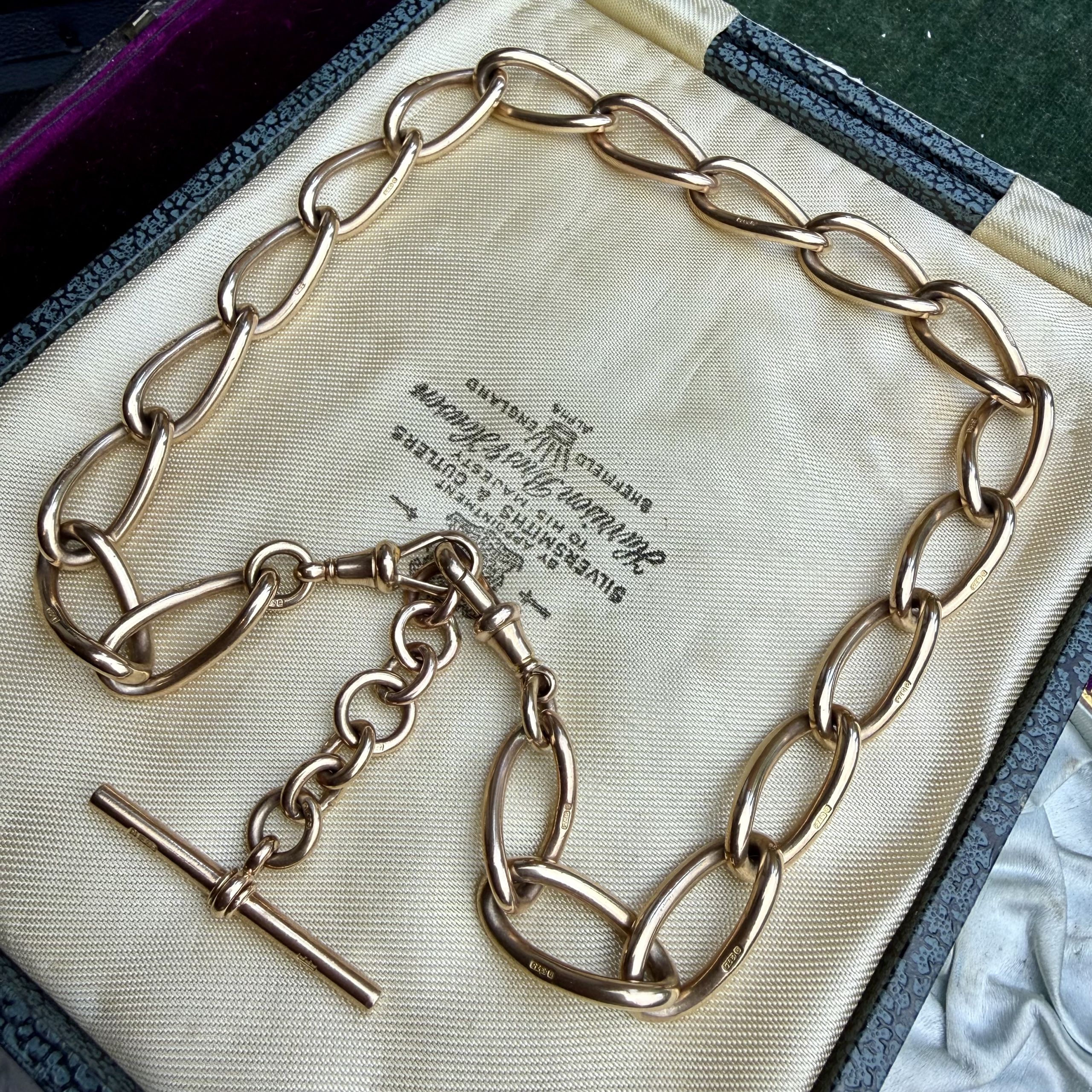 Megatron Antique 9ct Open Curb Chain - Image 6