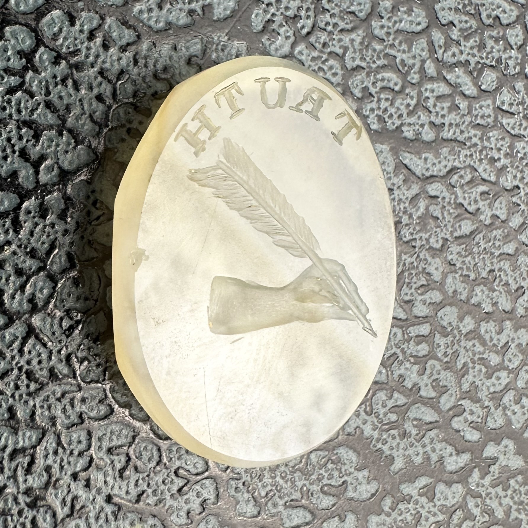 I Write Truth Intaglio