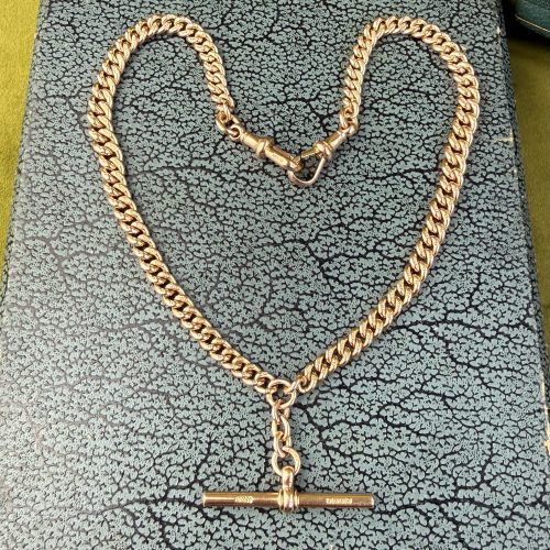 Epic Antique 9ct Double Albert Chain
