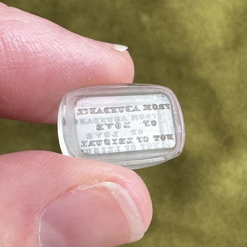 From Abundance Of Love Not Of Leisure Wax Seal