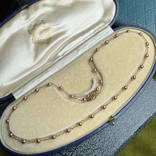 Ball & Infinity Link 9ct Necklace