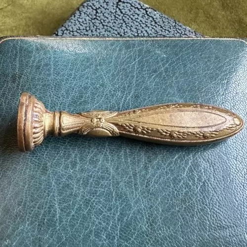 Brass Desk Seal With Initial S