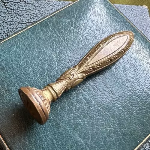 Brass Desk Seal With Initial S