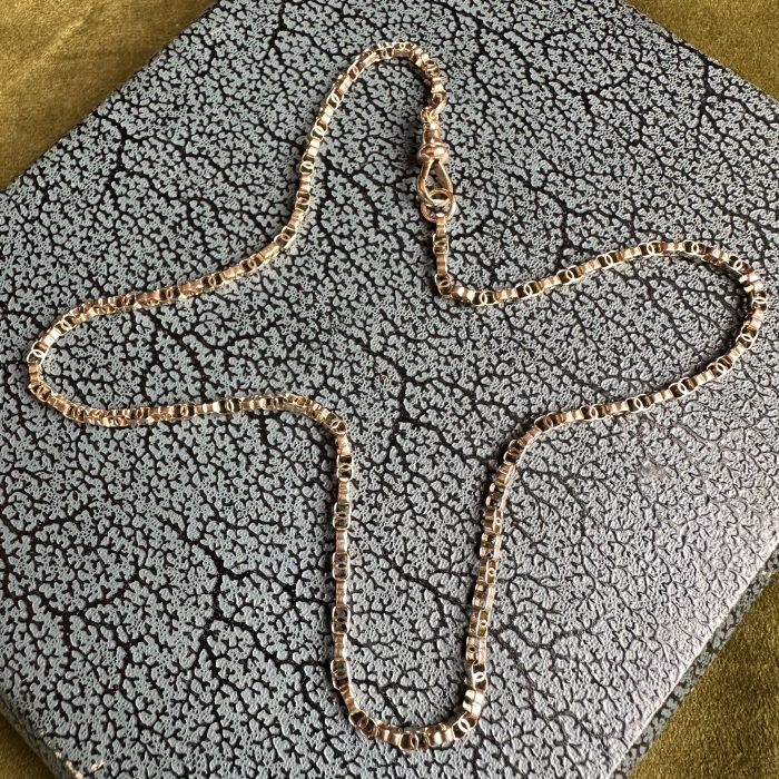 Antique 15ct Gold C-link Chain With Dog Clip Clasp - Image 4