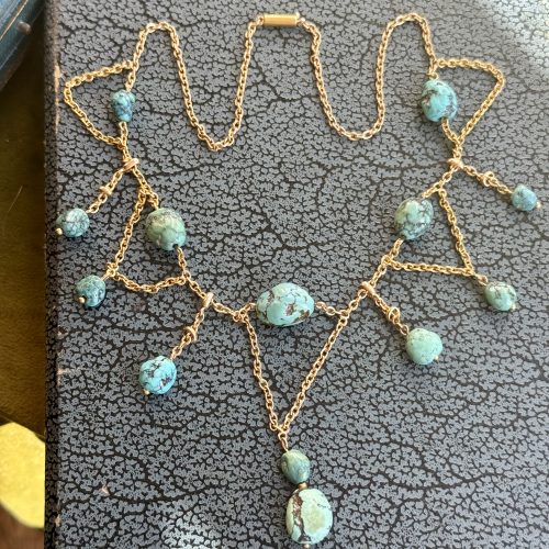 Epic Victorian Turquoise Swag