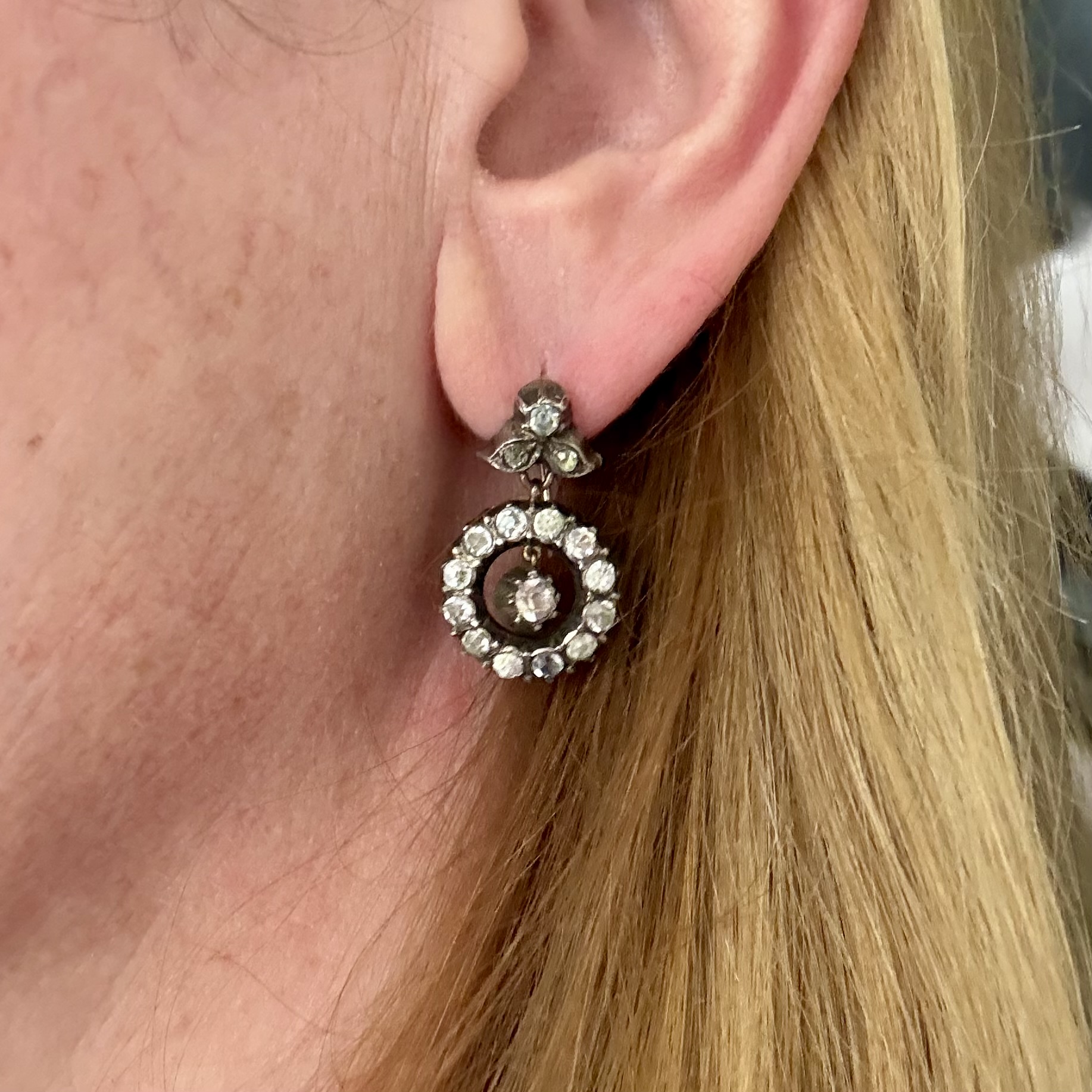 Georgian Paste Earrings - Image 2