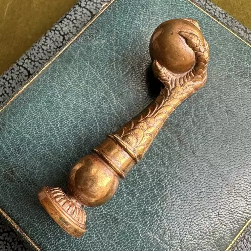 Brass Eagle Claw Holding An Orb Desk Seal With Initial P