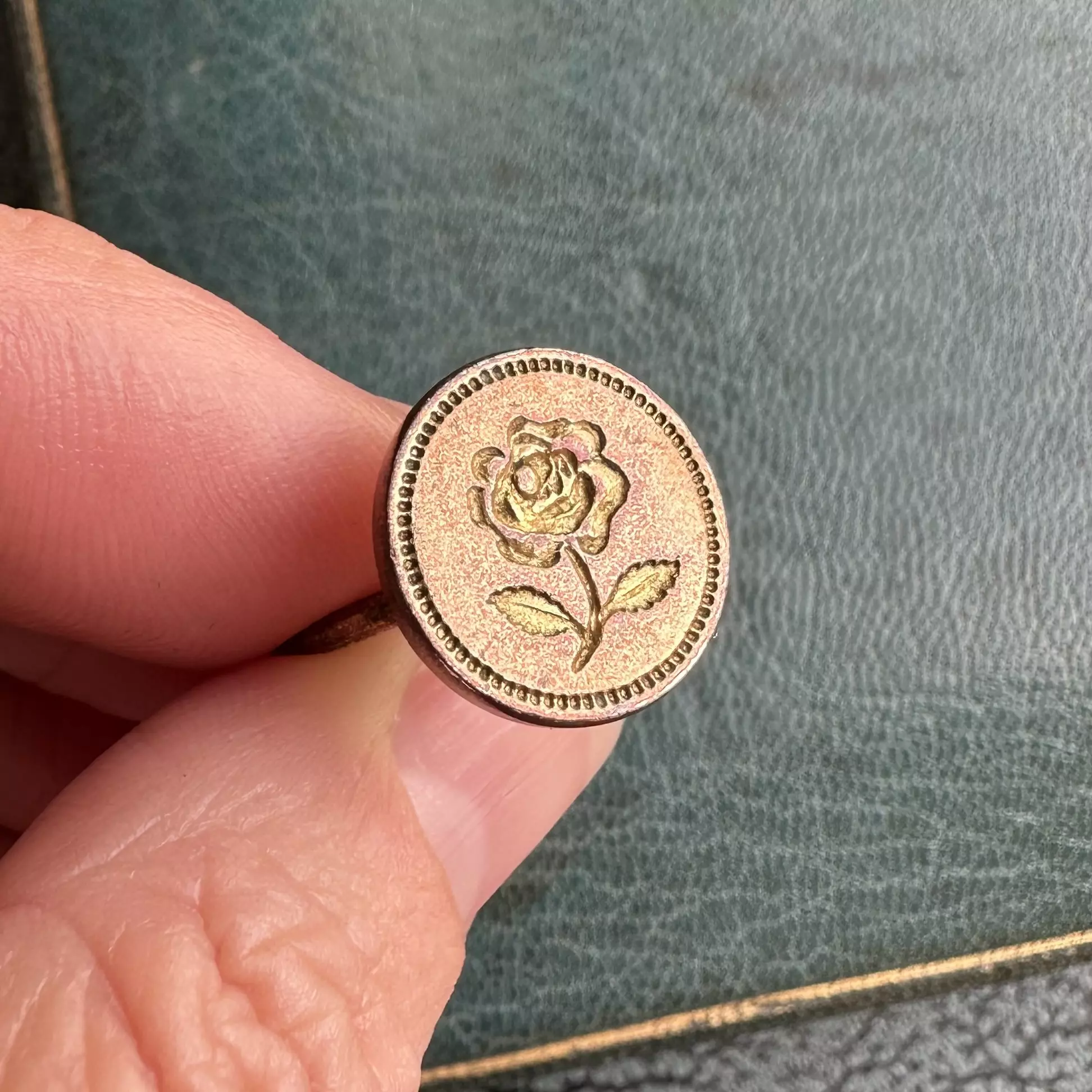 Bicolour Metal Rose Fob Seal - Image 6