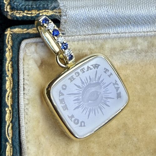 May It Watch Over You 14ct Gold Pendant