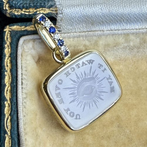 May It Watch Over You 14ct Gold Pendant