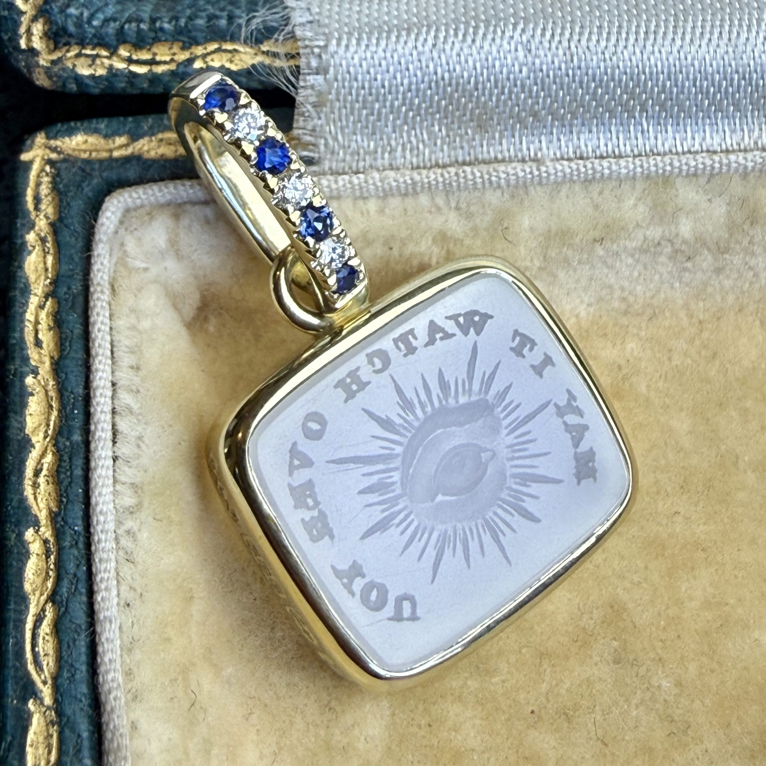 May It Watch Over You 14ct Gold Pendant - Image 2