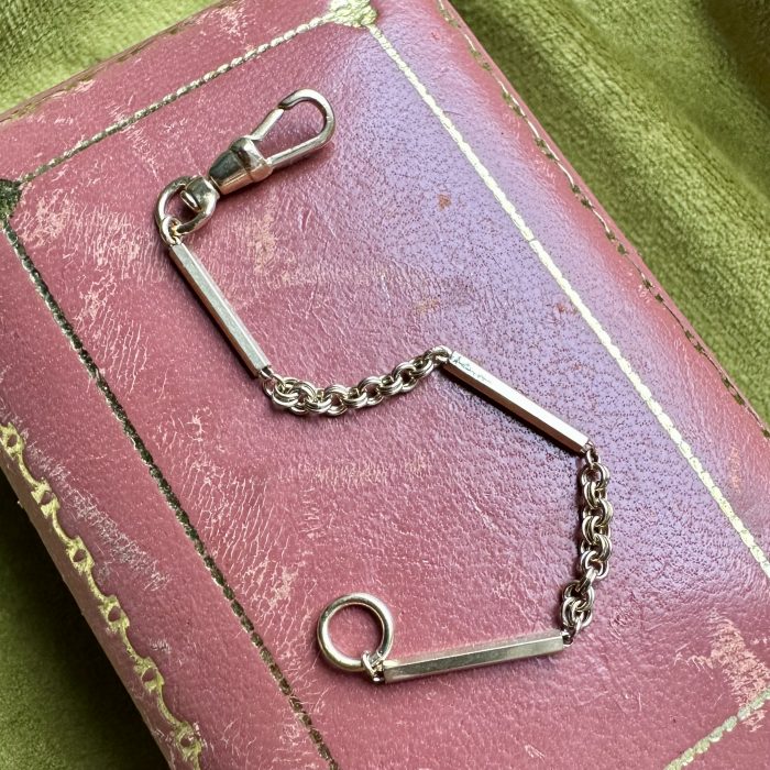 Vintage 9ct Gold Dog Clip & Mixed Link Extender