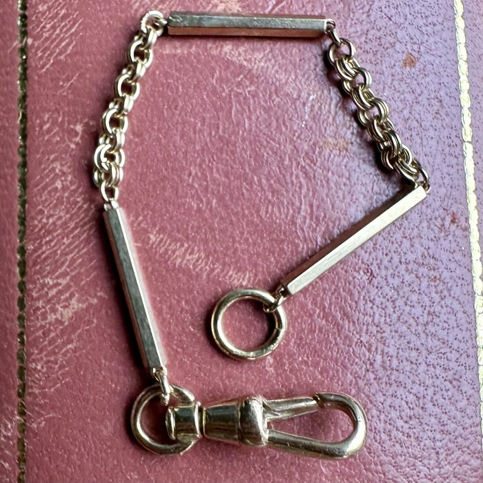 Vintage 9ct Gold Dog Clip & Mixed Link Extender - Image 5