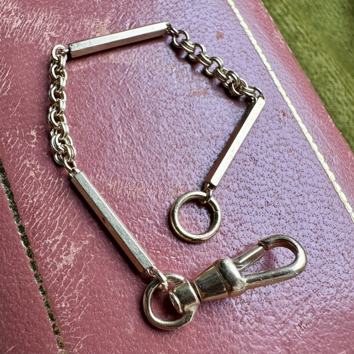 Vintage 9ct Gold Dog Clip & Mixed Link Extender - Image 6