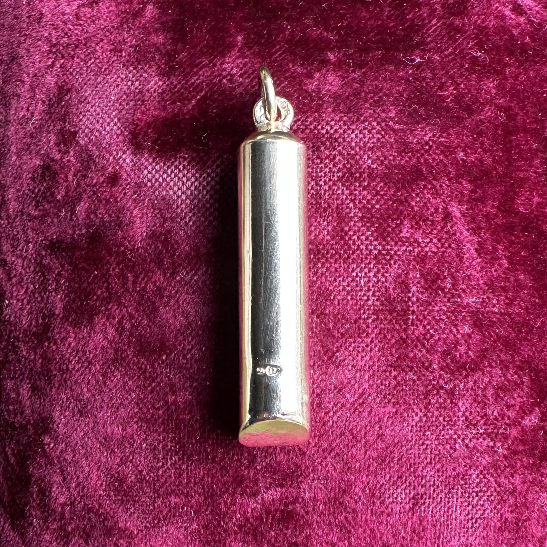 Vintage 9ct Gold Whistle Pendant - Image 7