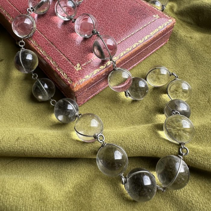 Exceptional Pool of Light Rock Crystal & Silver Necklace - Image 2