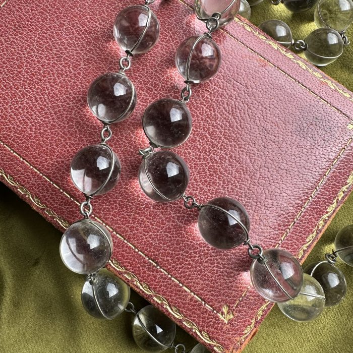 Exceptional Pool of Light Rock Crystal & Silver Necklace - Image 3