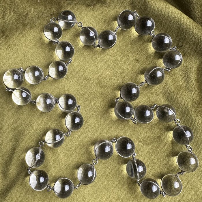 Exceptional Pool of Light Rock Crystal & Silver Necklace - Image 6