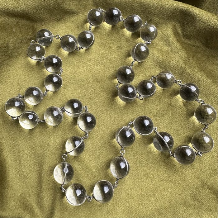 Exceptional Pool of Light Rock Crystal & Silver Necklace - Image 7