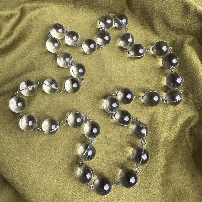 Exceptional Pool of Light Rock Crystal & Silver Necklace - Image 8