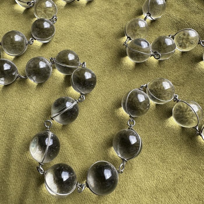 Exceptional Pool of Light Rock Crystal & Silver Necklace - Image 9