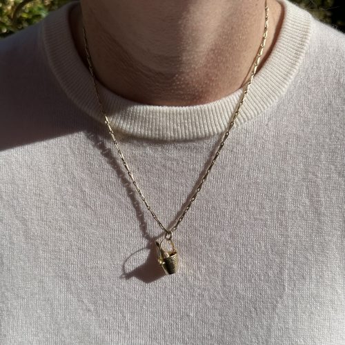 Georg Jensen Vintage 9ct Gold Champagne Bucket Charm