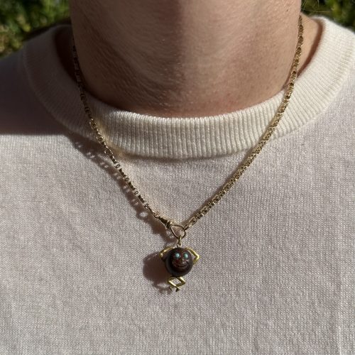 Antique Touch Wud 9ct Gold Lucky Charm