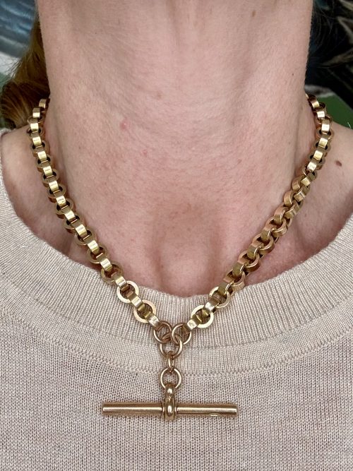 Superb 9ct Victorian Chunky Belcher Chain