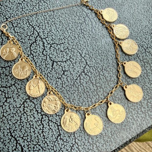 Franklin Mint Months Of Love Full Set Charm Bracelet