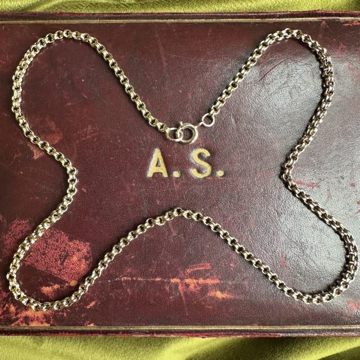 Antique 18ct Ribbed Belcher Chain - Image 3